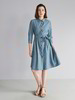 Kleid, denim chambray