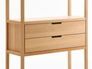 Regal Quintum Schubladen-Set, Buche