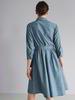 Kleid, denim chambray