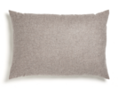 Sofakissen-Überzug, 60 x 85 cm, Wollstoff Tano Natur (79), mit verdeckter Knopfleiste