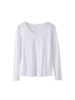 Shirt Langarm, weiss