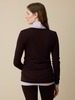 Langarmshirt aus Bio Wolle, aubergine