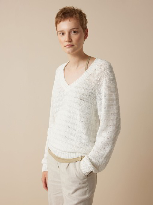 Pullover aus Bio-Baumwolle, weiss