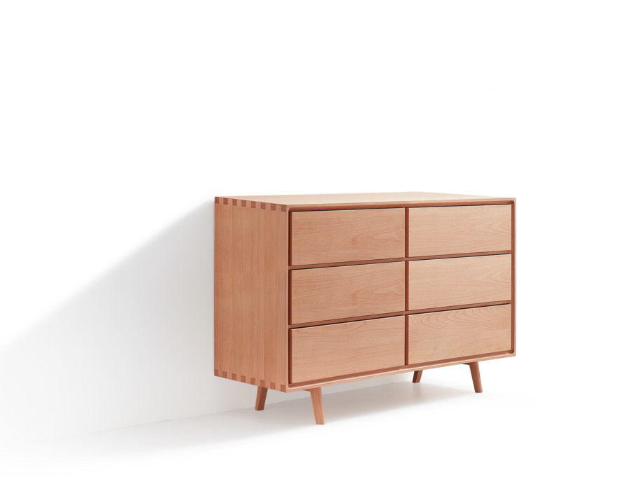 Sideboard Tesoro mit 6 Laden, Buche