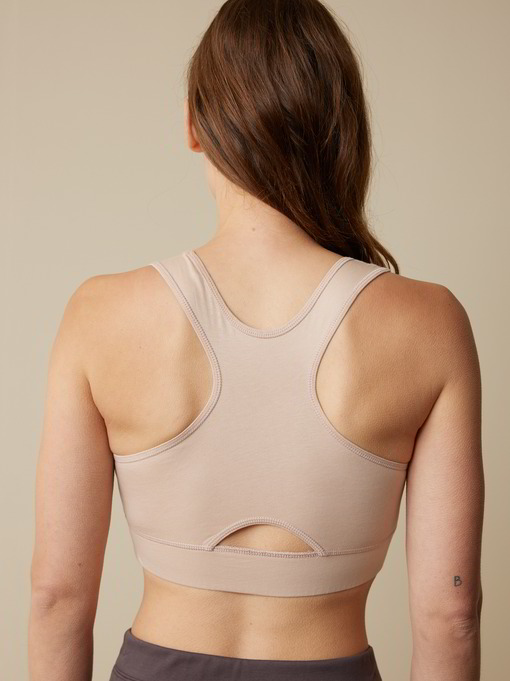 Sport BH aus Bio Baumwolle, camelie