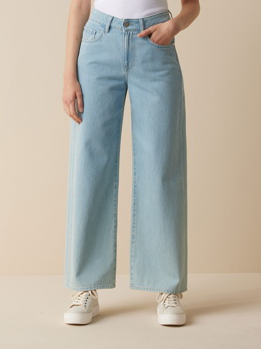 Jeans weites Bein, 100% Bio-Baumwolle, light blue denim