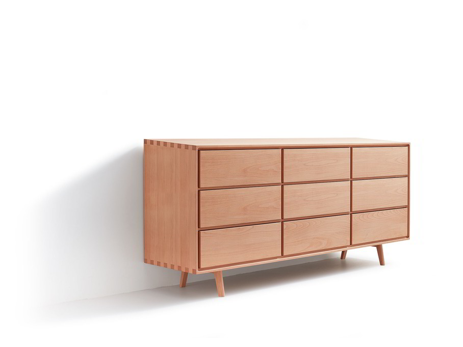 Sideboard Tesoro mit 9 Laden, Buche