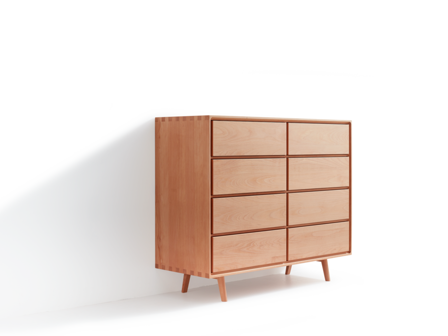 Highboard Tesoro mit 8 Laden,  Buche