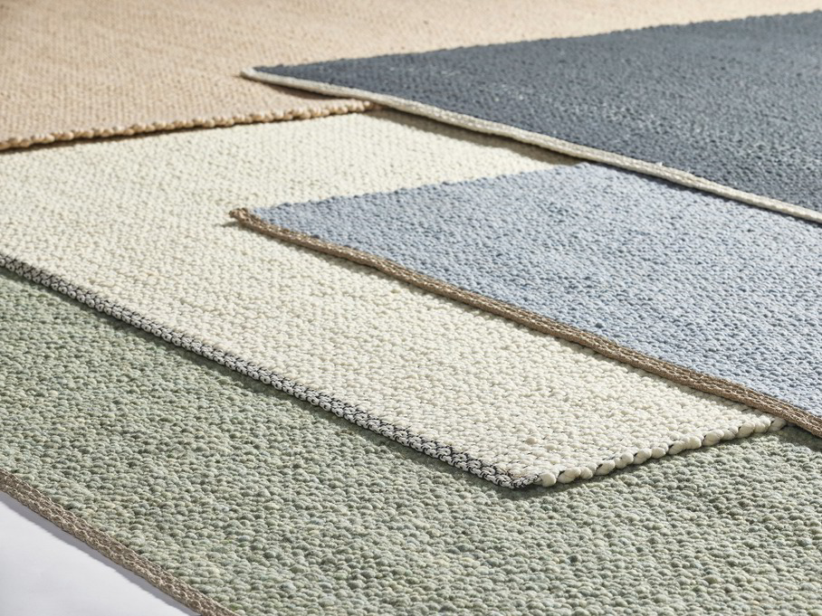 Naturteppich Ambo, Schurwolle und Leinen