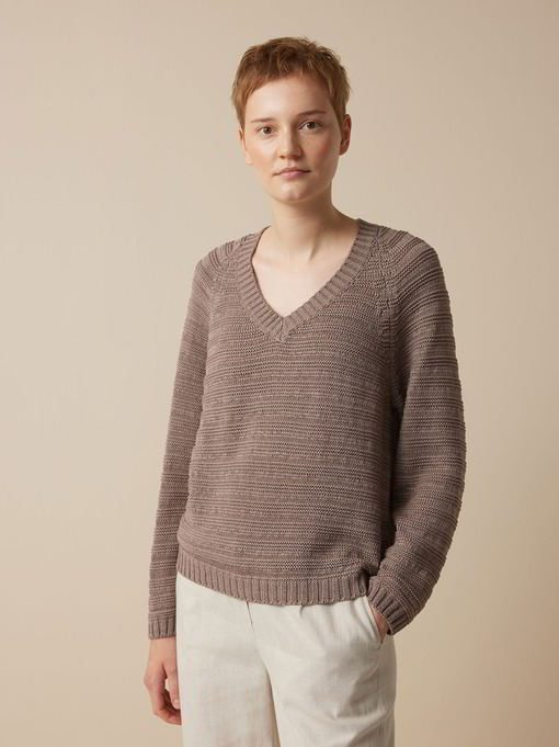 Pullover aus Bio-Baumwolle, mauve