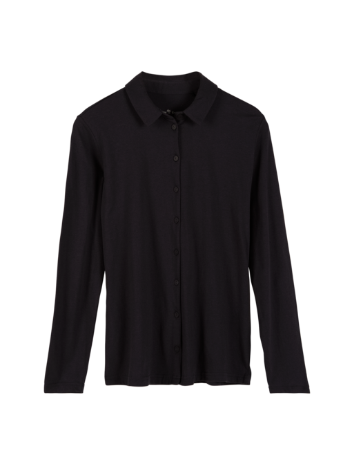 Blusenshirt Langarm, navy