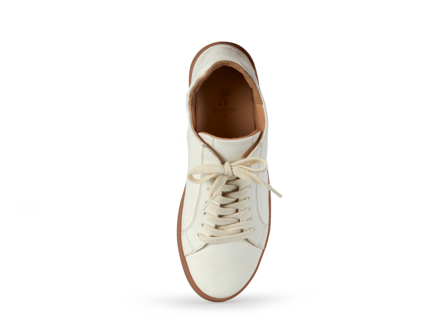 Ledersneaker, off white