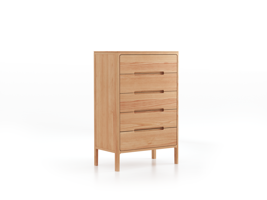 Highboard Tenso, Breite 70.2, 5 Laden, Buche