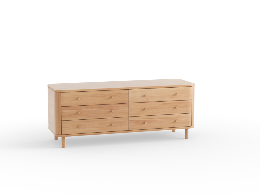 Schrank Tonda 6 Laden, Buche