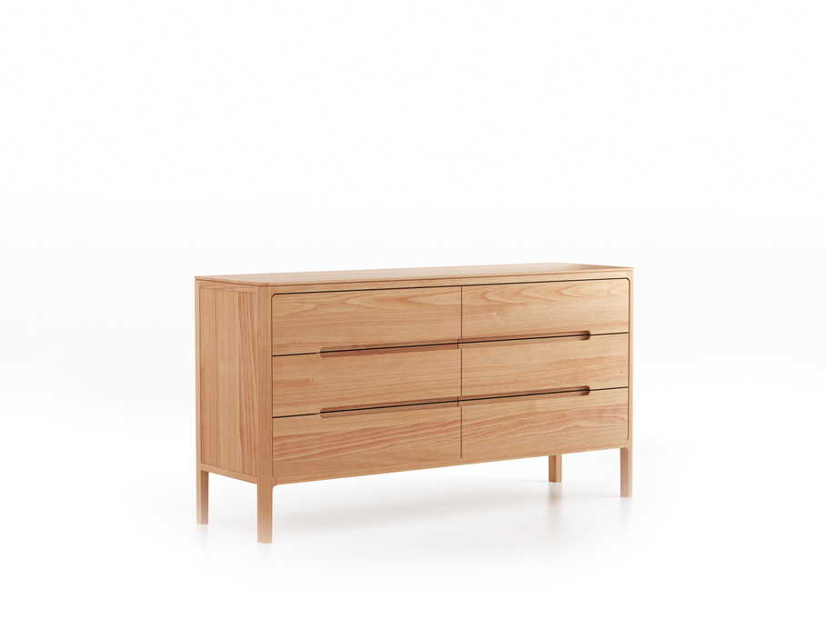 Sideboard Tenso mit 6 Laden, Buche