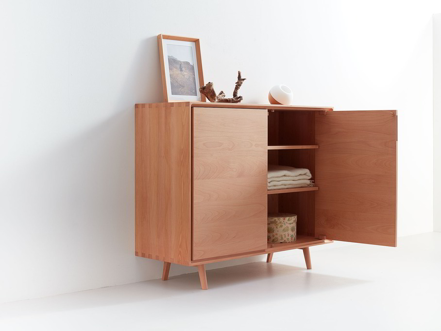 Highboard Tesoro 2-türig, Buche