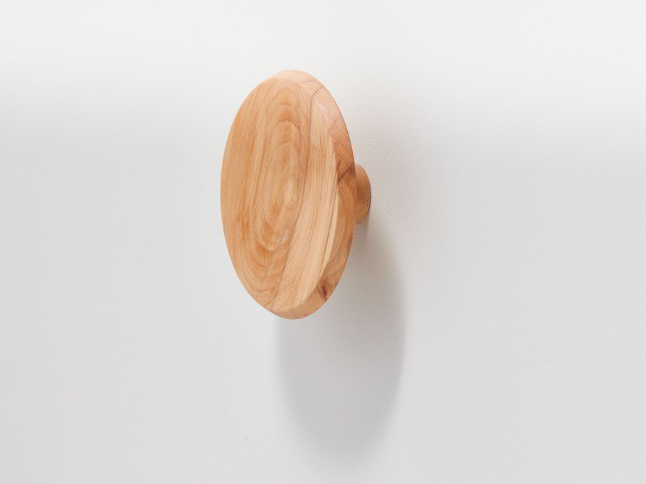 Garderobenknopf Punto ø 15 cm, Kernbuche