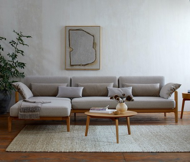  NATURTEXTIL BEST zertifizierte Möbelstoffe - Sofa Linera
