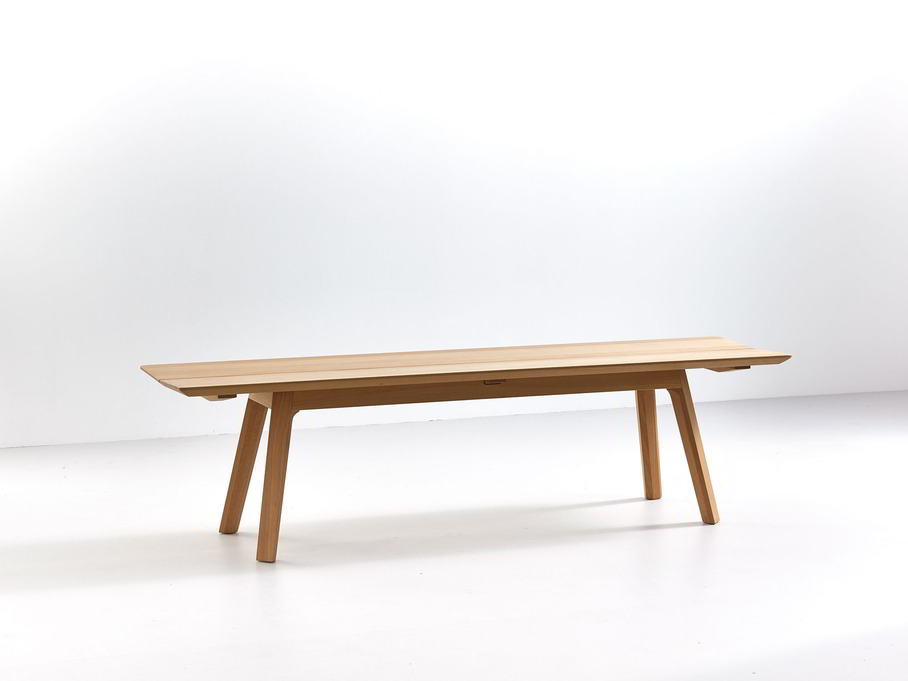 Holzbank Mirato ohne Rückenlehne, Eiche, L 180 x T 46 x H 48 cm