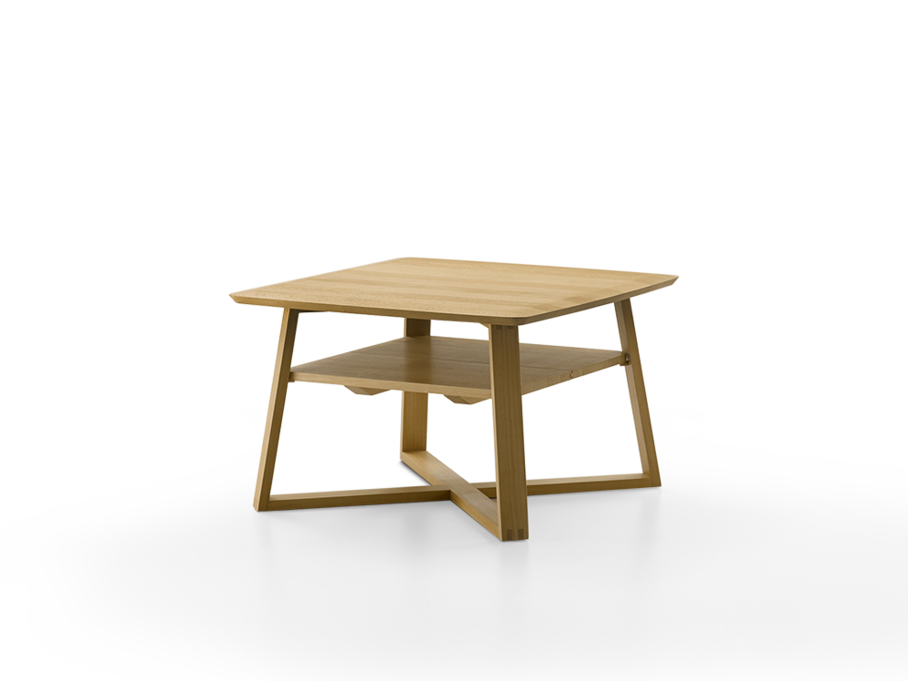 Sofatisch Timo in Eiche, B 64,5 x T 64,5 x H 40,5 cm