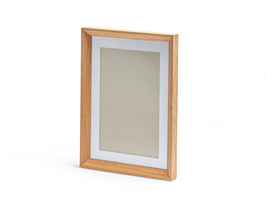 Bilderrahmen Vista, schräges Profil, Eiche