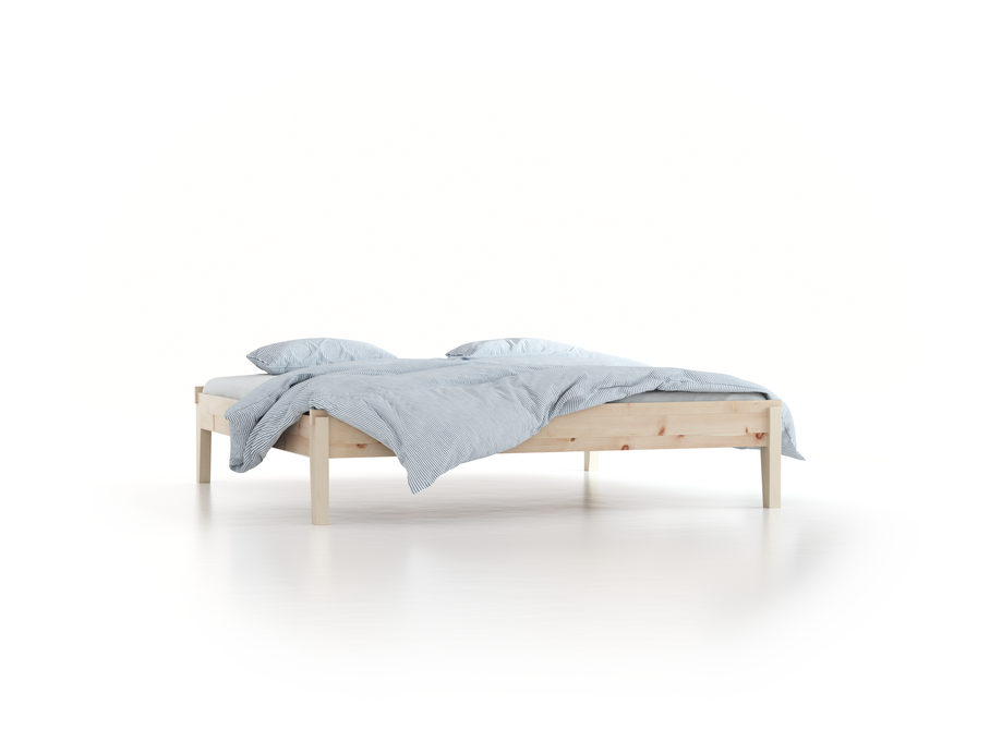 Bett Alpina ohne Betthaupt, 200 x 200 cm, Zirbe