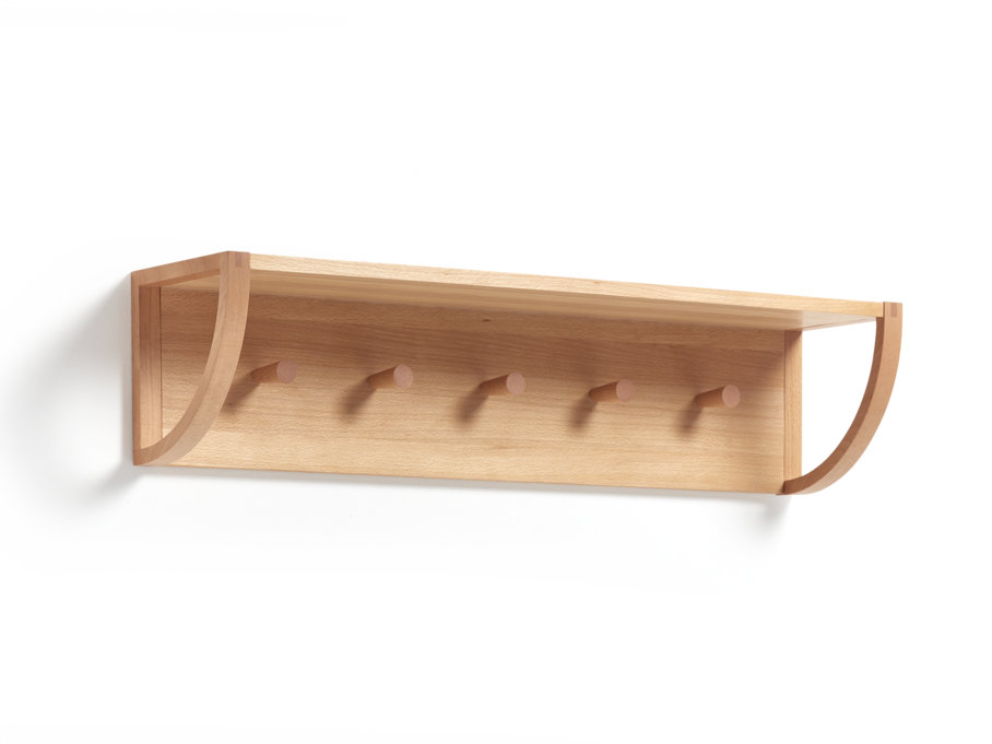 Board Vela Garderobenelement mit Haken, Buche