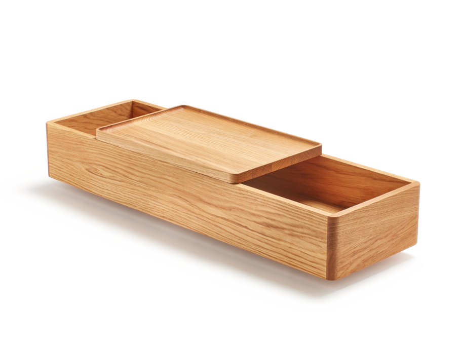 Sofa Alani Holzschütte inkl. Schiebedeckel, Eiche
