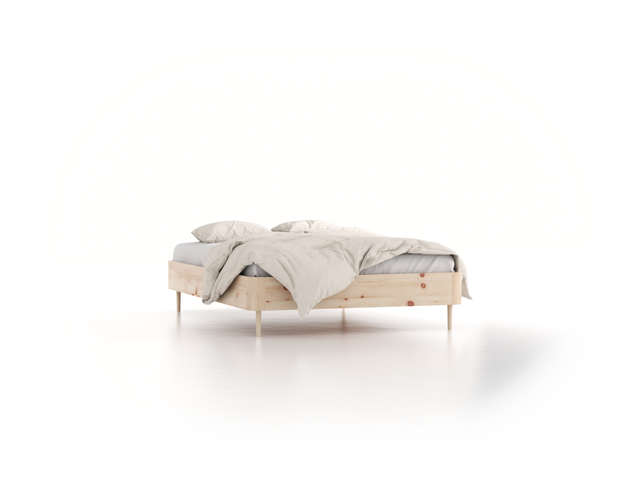 Bett Tonda ohne Betthaupt, 140 x 200 cm, Zirbe