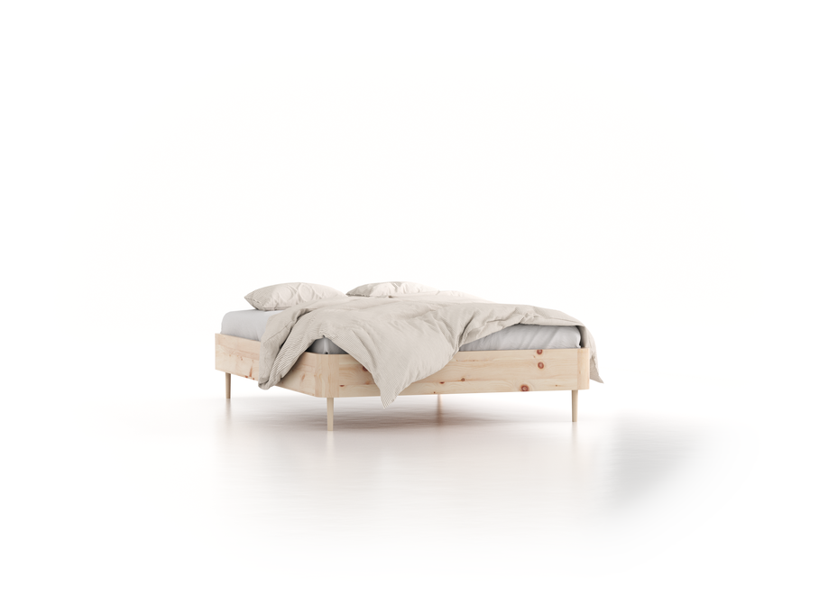 Bett Tonda ohne Betthaupt, 140 x 200 cm, Zirbe