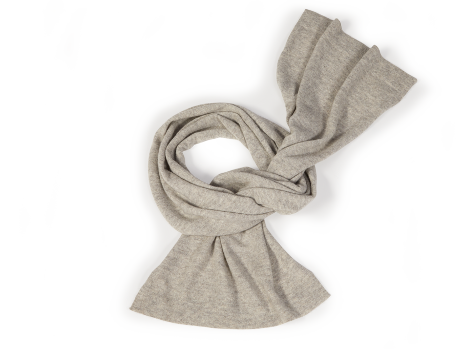 Strickschal Baby Alpaka, grau melange, one size