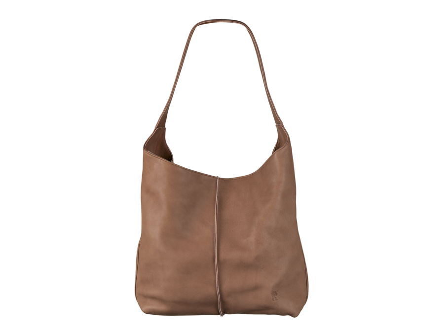 Ledertasche, 100 % Leder,  stein