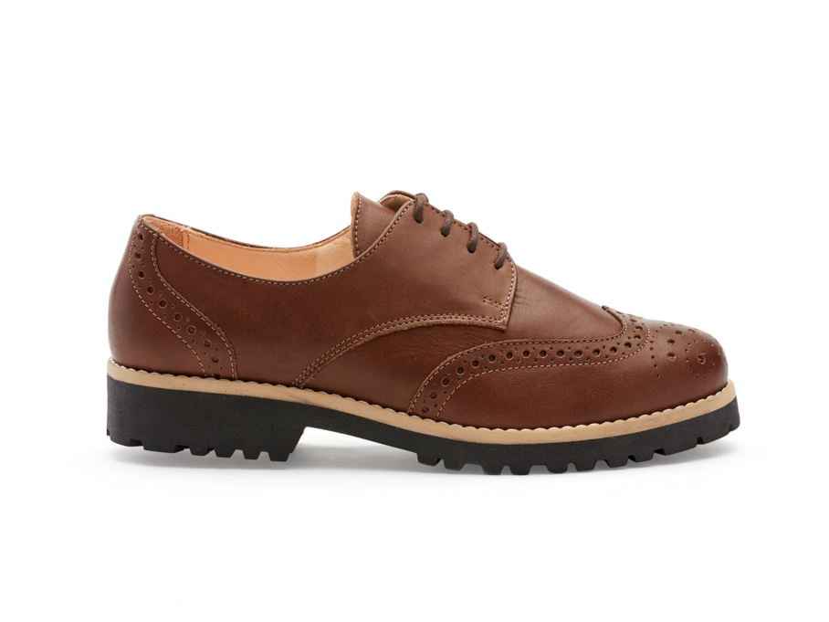 Lederschuh-Budapester, 16 cognac