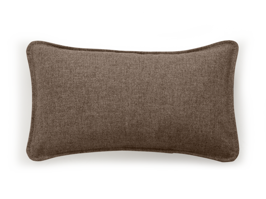 Sofakissen Doppio, 30 x 50 cm, Wollstoff Tano Natur Dunkel 