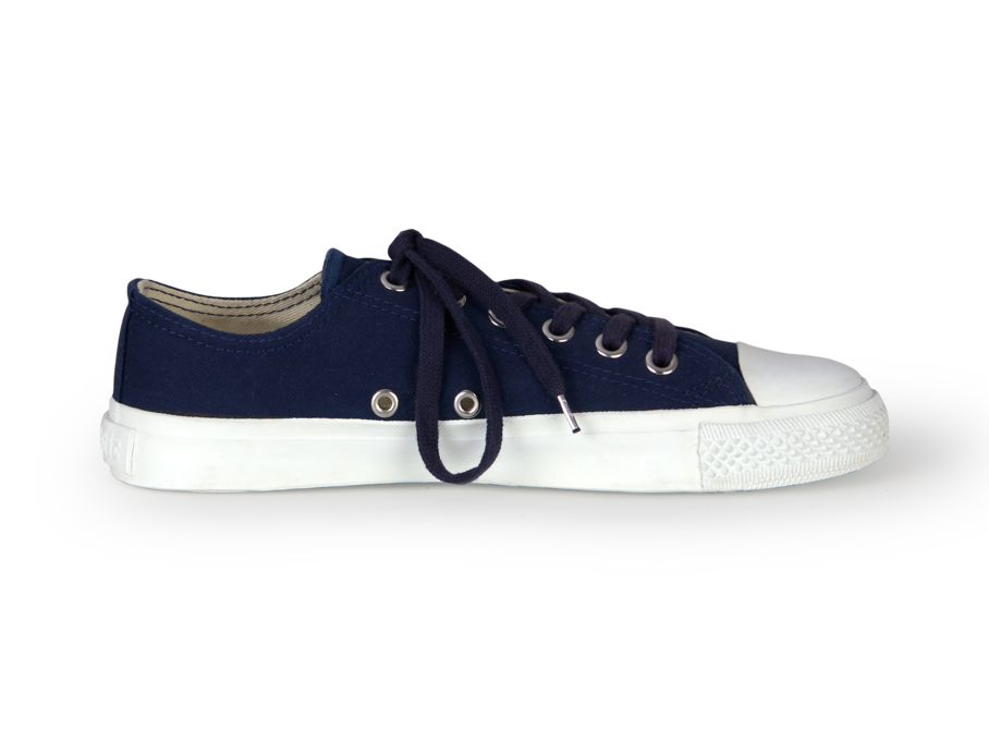 Baumwoll-Sneaker, dunkelblau