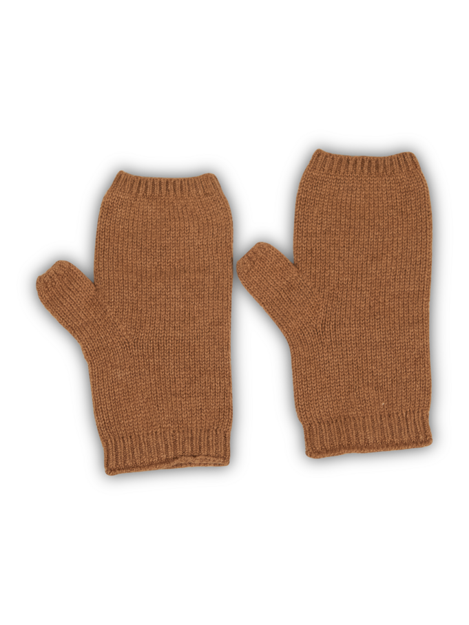 Strickstulpen aus Kamelhaar, kamel