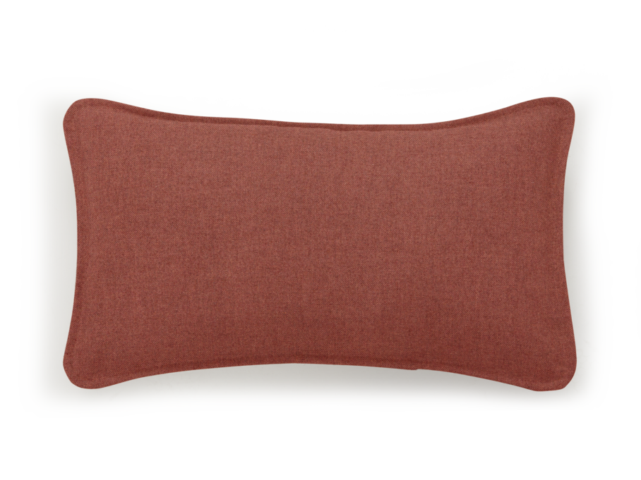 Sofakissen Doppio, 30 x 50 cm, Wollstoff Kaland Ziegel