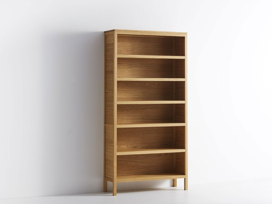 Ettore Bücherschrank hoch in Eiche