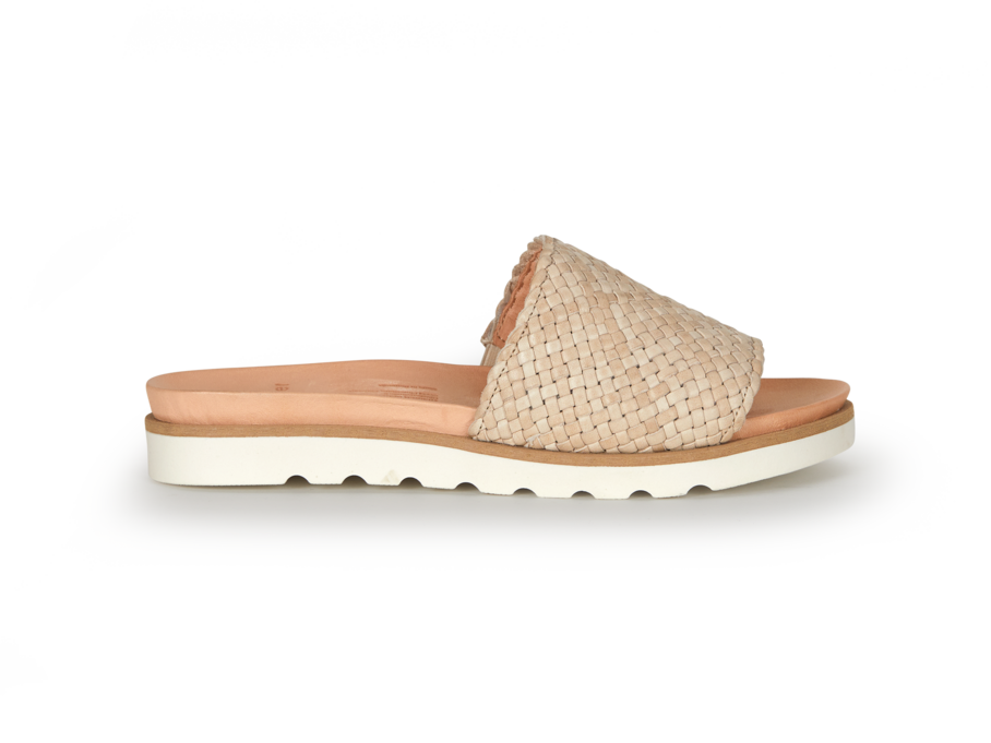 geflochtene Pantoffel, sand