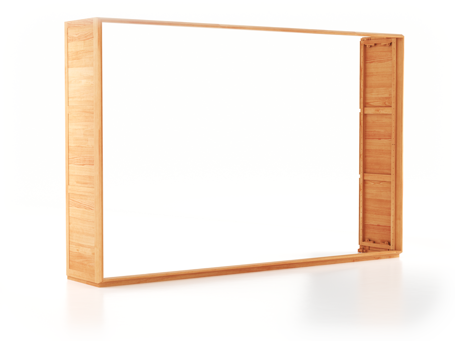 Akumi, Front, ohne Tür, eckig, hoch, B =  360 cm, Buche