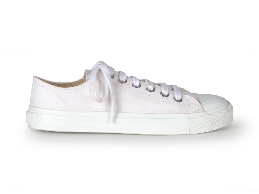 Baumwoll-Sneaker, weiss