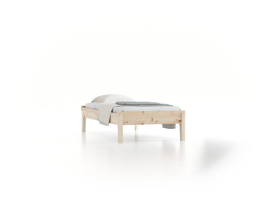 Bett Alpina ohne Betthaupt, 100 x 200 cm, Zirbe