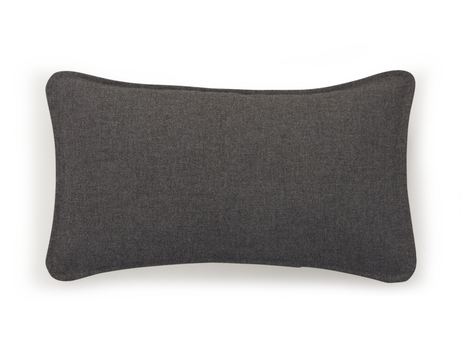 Sofakissen Doppio, 30 x 50 cm, Wollstoff Kaland Schiefer