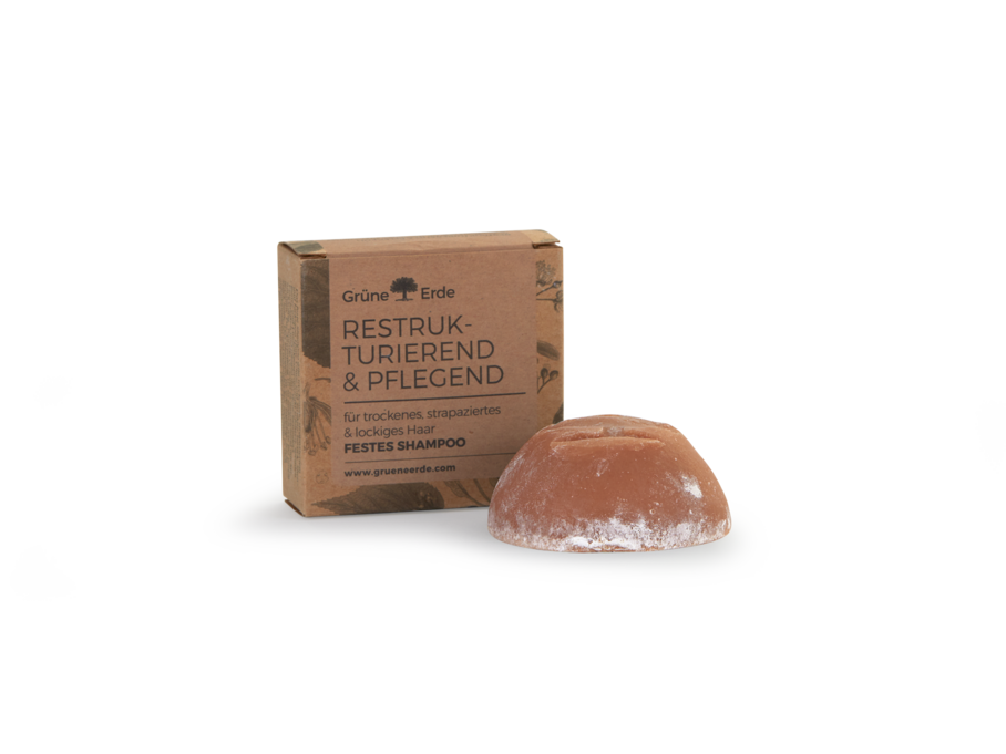 RESTRUKTURIEREND & PFLEGEND festes Shampoo für trockenes, strapaziertes & lockiges Haar 