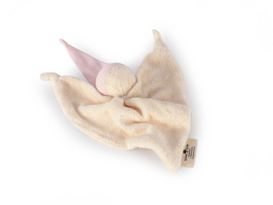 Schmusewichtel aus 100 % Baumwolle, rosa