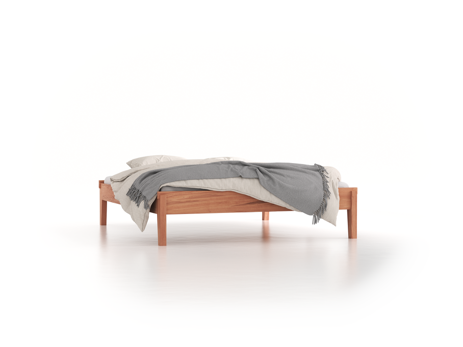 Bett Alpina ohne Betthaupt, 180 x 210 cm, Kernbuche