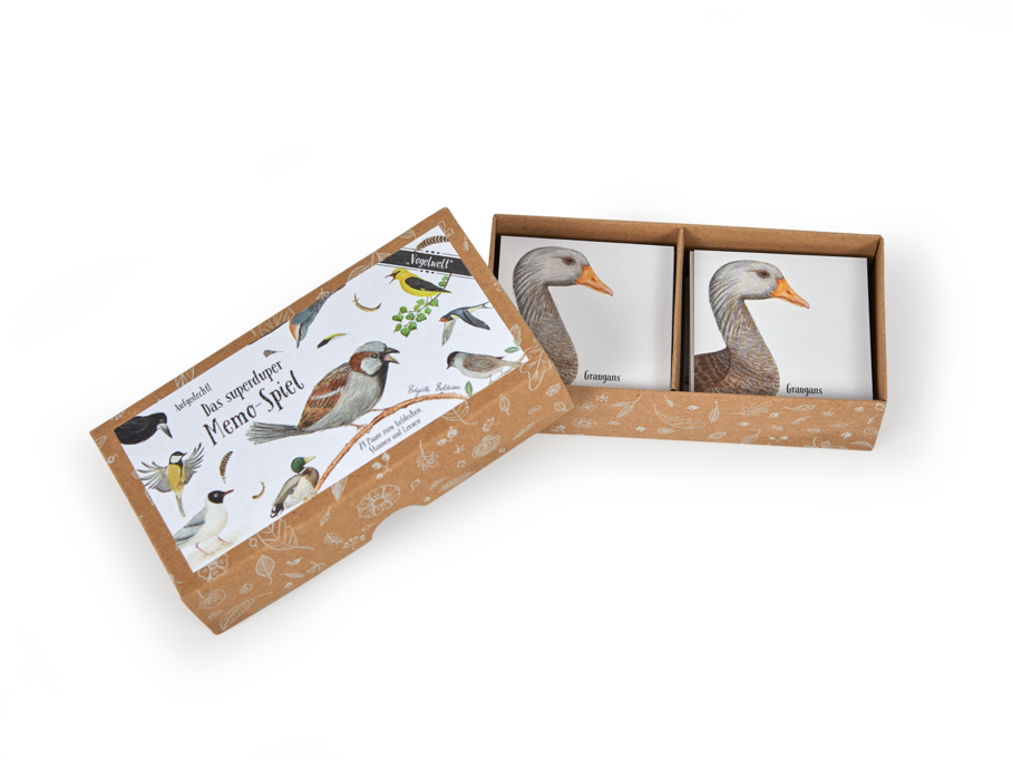 Memo Spiel - Vogelwelt, 24 Paare