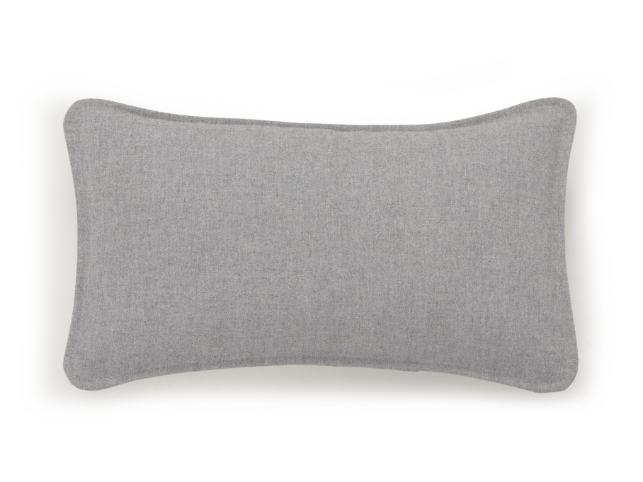 Sofakissen Doppio, 30 x 50 cm, Wollstoff Kaland Kiesel