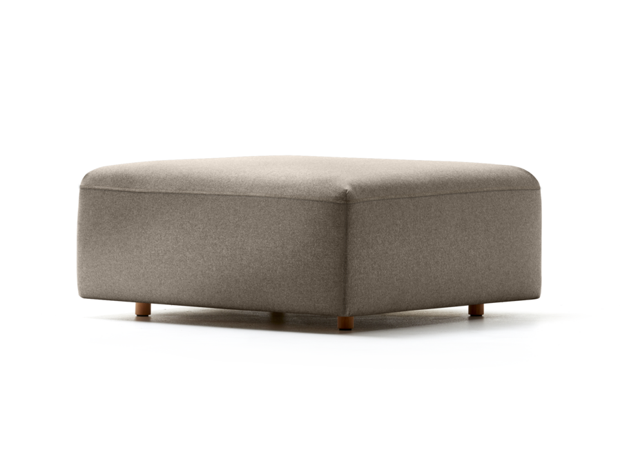 Hocker Sereno, bodennah, Buche, Wollstoff Stavang Torf