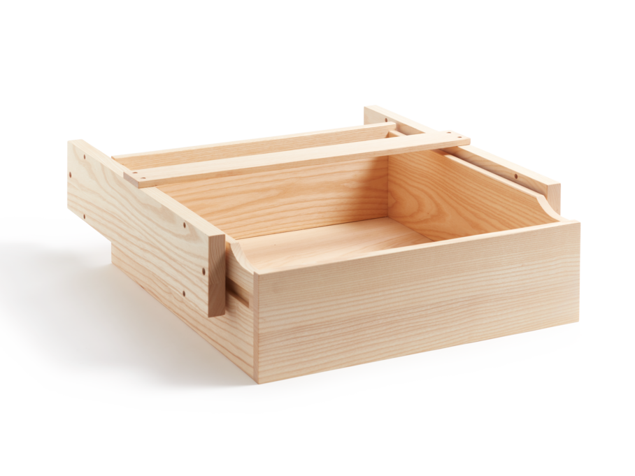 Hohe Lade für Kleiderschrank Kurido/Hiraki, Esche